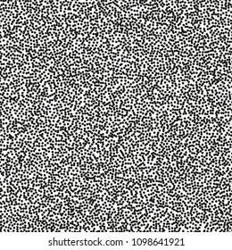 Pointillism high density seamless dots pattern. Abstract monochrome halftone. Just drop to swatches and enjoy! EPS 10 vector file