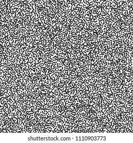 Pointillism high density seamless dots pattern. Abstract monochrome halftone. Just drop to swatches and enjoy! EPS 10