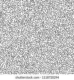 Pointillism high density seamless dots pattern. Abstract monochrome halftone. Just drop to swatches and enjoy! EPS 10