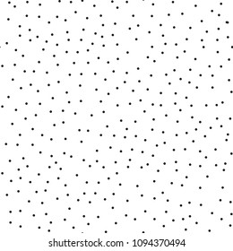 Pointillism low density seamless dots pattern. Abstract monochrome halftone. Just drop to swatches and enjoy! EPS 10 vector file