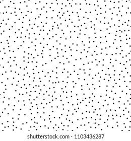Pointillism low density seamless dots pattern. Abstract monochrome halftone. Just drop to swatches and enjoy! EPS 10
