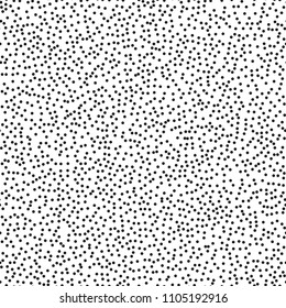 Pointillism low density seamless dots pattern. Abstract monochrome halftone. Just drop to swatches and enjoy! EPS 10
