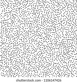 Pointillism low density seamless dots pattern. Abstract monochrome halftone. Just drop to swatches and enjoy! EPS 10