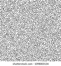 Pointillism middle density seamless dots pattern. Abstract monochrome halftone. Just drop to swatches and enjoy! EPS 10 vector file