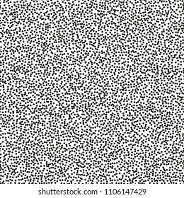 Pointillism middle density seamless dots pattern. Abstract monochrome halftone. Just drop to swatches and enjoy! EPS 10