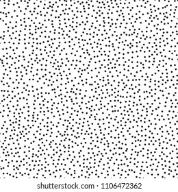 Pointillism middle density seamless dots pattern. Abstract monochrome halftone. Just drop to swatches and enjoy! EPS 10