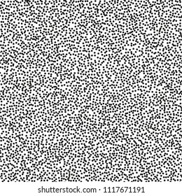 Pointillism middle density seamless dots pattern. Abstract monochrome halftone. Just drop to swatches and enjoy! EPS 10