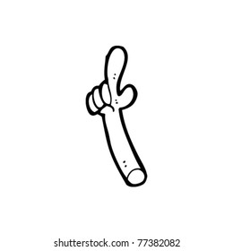 pointing arm cartoon