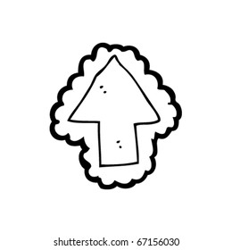 pointing decorative arrow cartoon