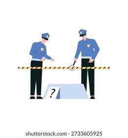 Pointing Evidence Vector illustration. EPS 10 file			