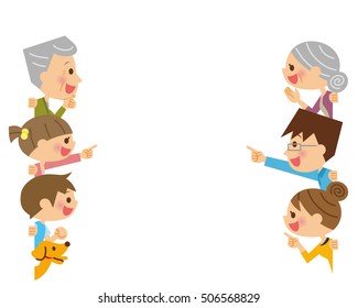 家族 集合 イラスト かわいい のイラスト素材 画像 ベクター画像 Shutterstock