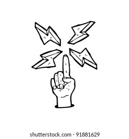 Zeigefinger-Cartoon