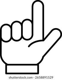 Pointing Finger Hand Gesture Icon