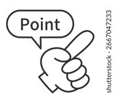 Pointing Finger Hand Gesture Vector Icons and Illustrations