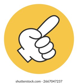 Iconos y Ilustraciones del vector del gesto de la mano del dedo