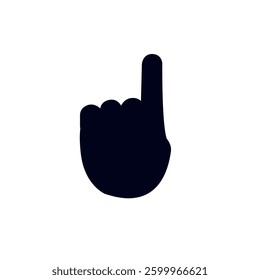 Pointing finger hand vector illustration emoji symbol