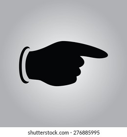 Pointing Finger Icon.