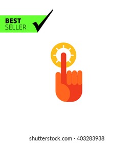 Pointing finger icon