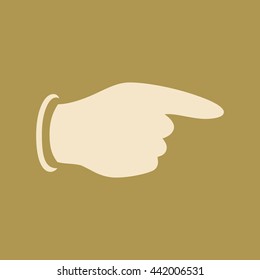 Pointing Finger Icon. 