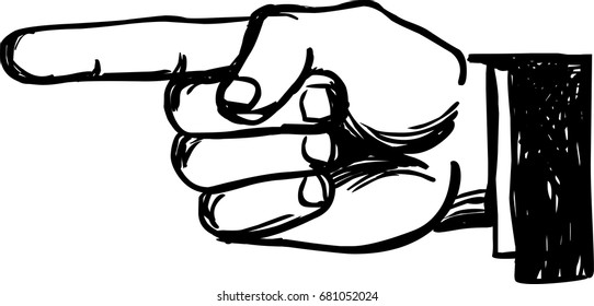 Pointing finger icon