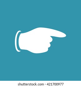 Pointing Finger Icon. Eps-10.