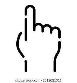Pointing finger icon for web, app, infographic, etc