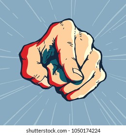 Pointing Finger Illustration, Vector