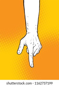 Pointing Finger Illustration, Vector