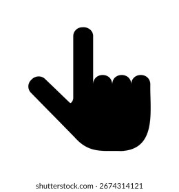 Zeigefinger, Vektorsymbol-Abbildung.