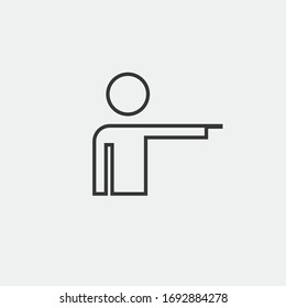 pointing finger vector icon index