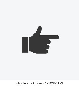 pointing finger vector icon index