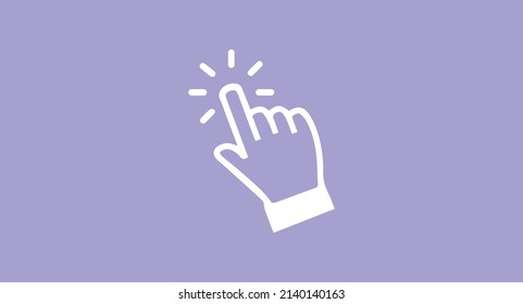 Pointing finger vector illustration. Clicking finger sign vector. click icon vector eps10.