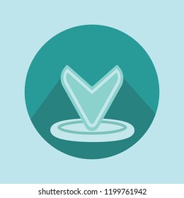 Pointing goal arrow icon