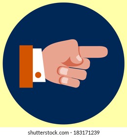 pointing hand