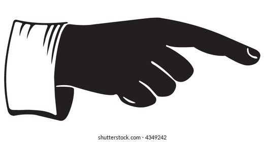 32,890 Hand pointing silhouette Images, Stock Photos & Vectors ...