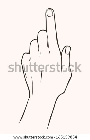 Pointing Hand Stock Vector (Royalty Free) 165159854 - Shutterstock