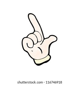 Pointing Hand Cartoon Stock Vector (Royalty Free) 116746918