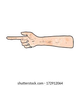 Pointing Hand Cartoon Stock Vector (Royalty Free) 171089891