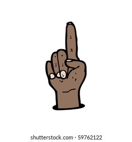 pointing hand cartoon