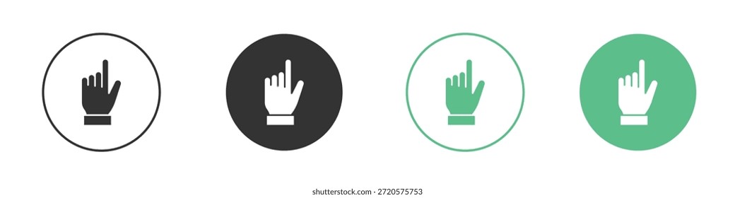 Pointing hand icon pictograms. Vector eps 10