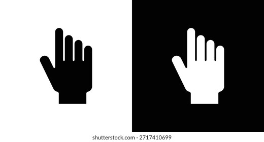 Pointing hand icon symbol for Apps and Branding.