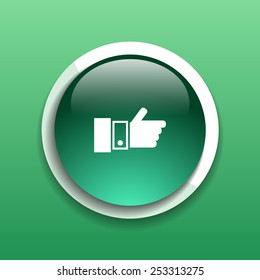 Pointing hand icon vector hand  finger pointer touch click