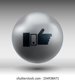 Pointing hand icon vector hand  finger pointer touch click