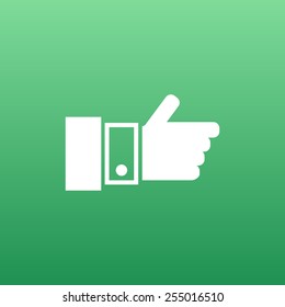 Pointing hand icon vector hand  finger pointer touch click