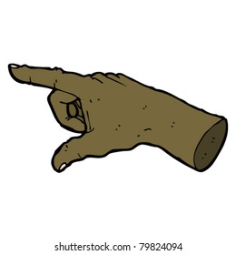 ilustración de mano señaladora