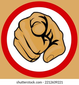 
pointing hand. llustration simple design. Perfect for logos, symbols and icons