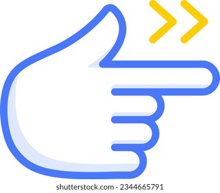 pointing hand right emoji icons