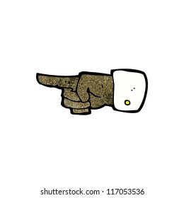 signo de mano señaladora