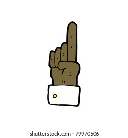 signo de mano señaladora