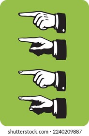 Pointing Hand sign ,vector illustration
Hand gesture sign icon 